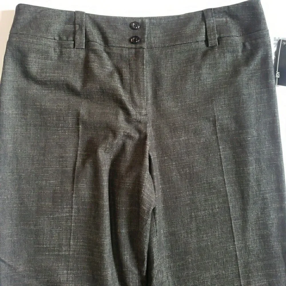 NWT AGB Black Dress Pants Stretch Career wear Office Workwear Women's 12 36x30